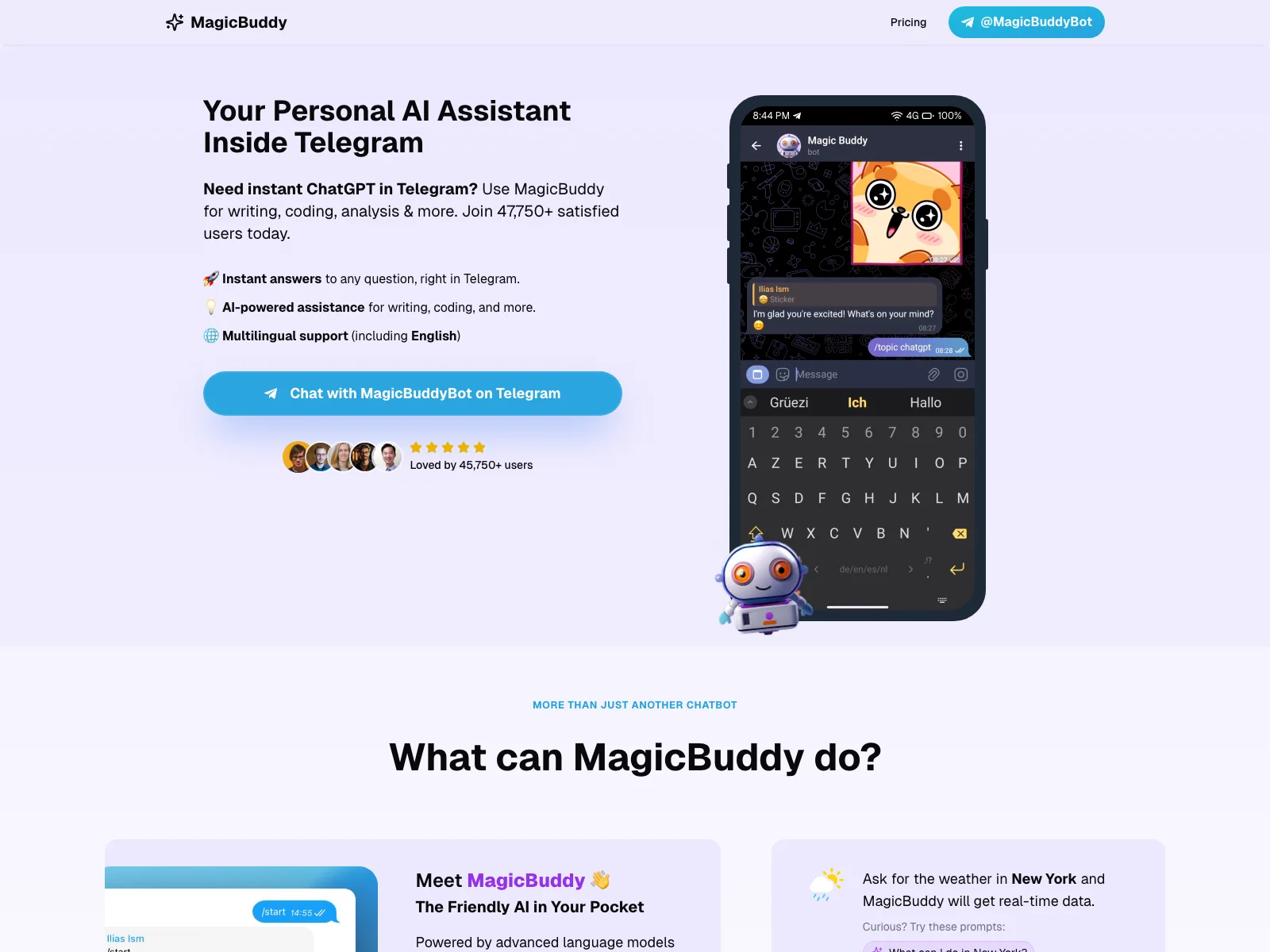 MagicBuddy: The Versatile AI Bot for Telegram