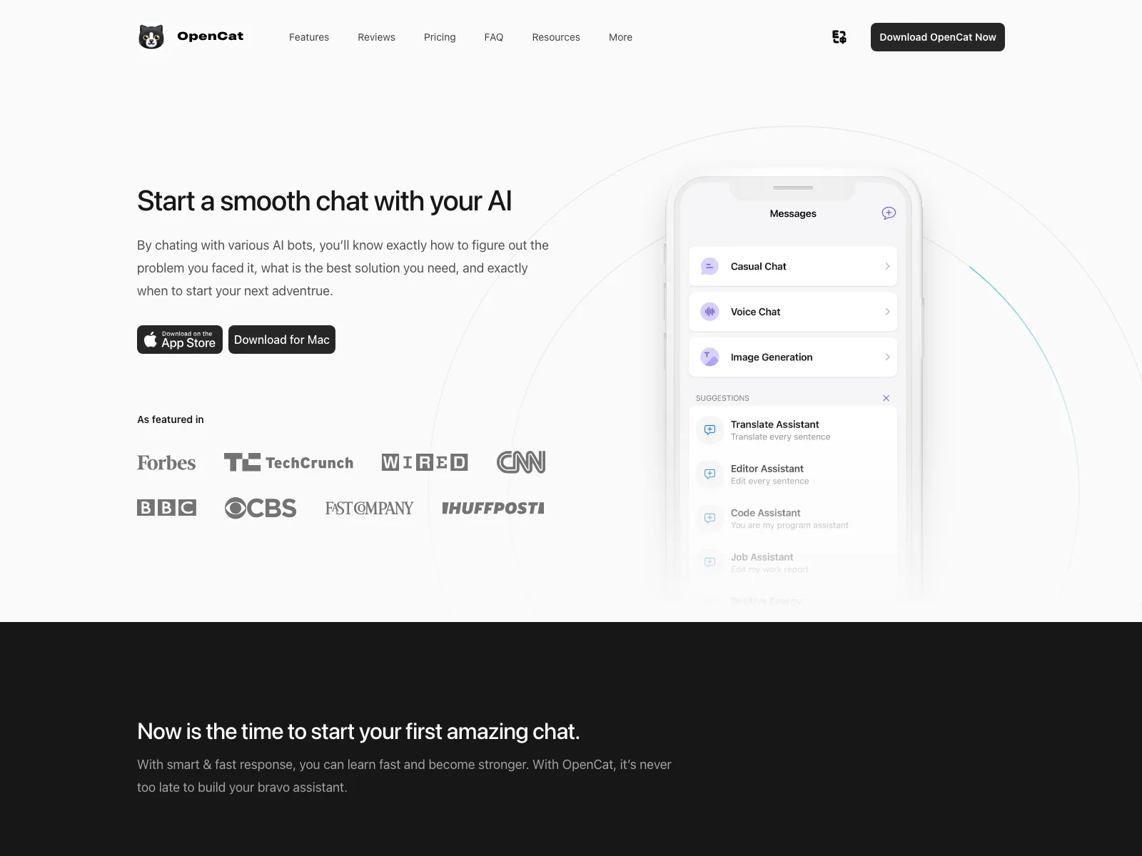 OpenCat: Empowering Communication with AI for Mac/iOS/iPad