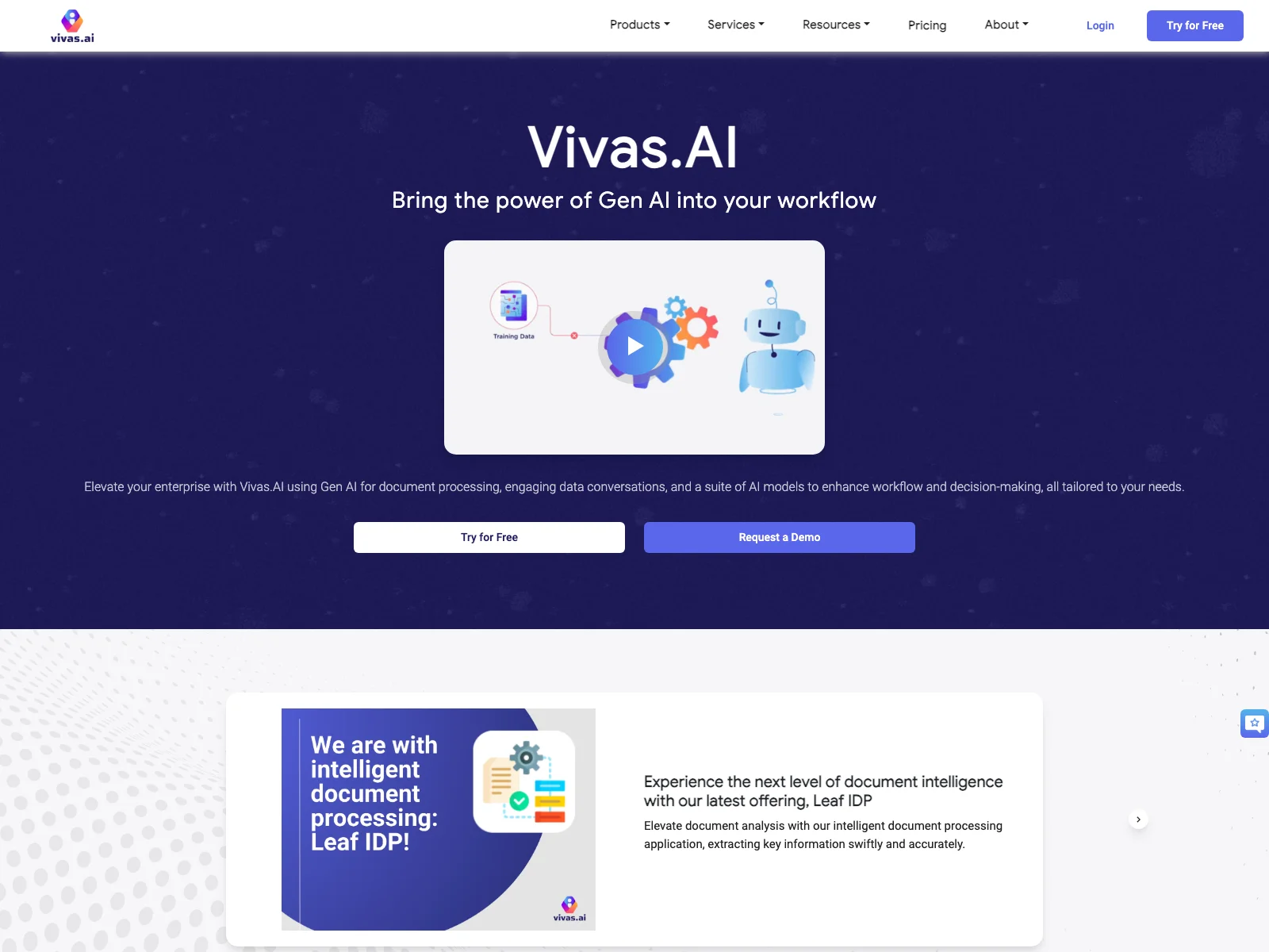 Vivas.AI: Empowering Workflows with Gen AI