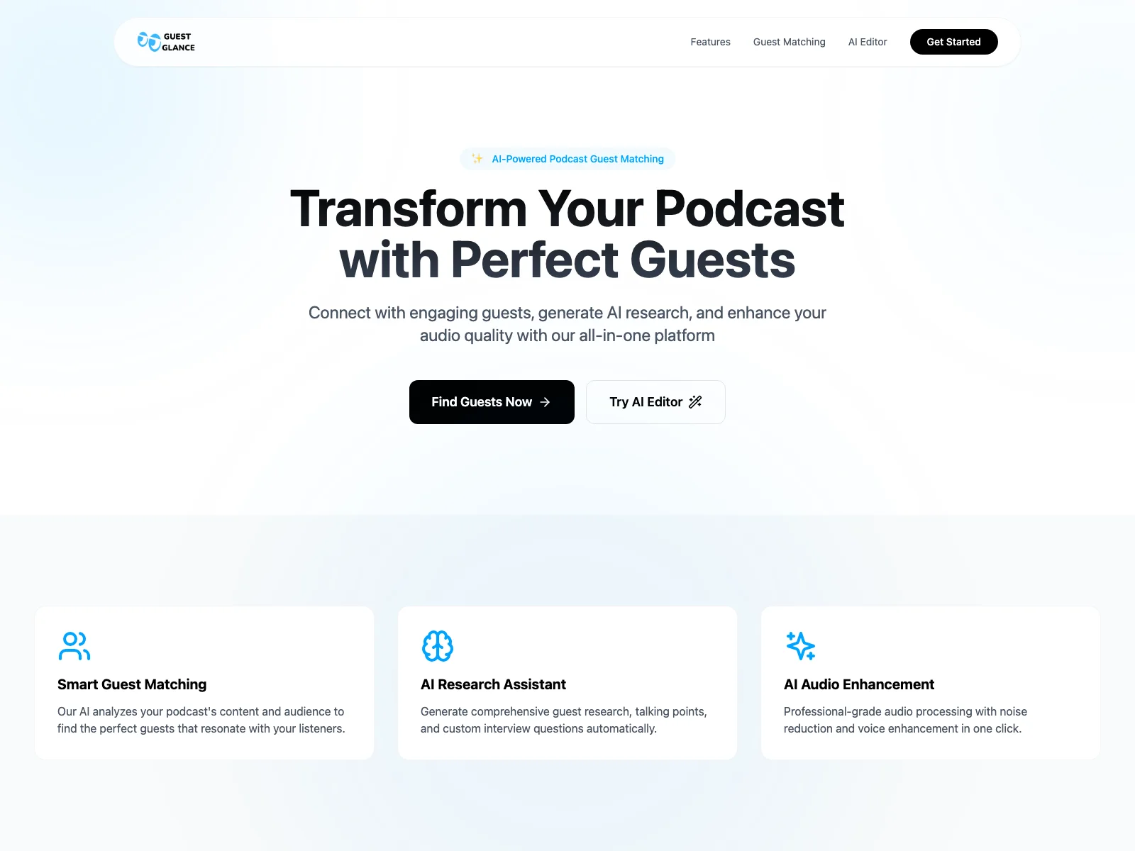 Guest Glance: The Ultimate AI Tool for Podcast Guest Research and Engaging Episodes