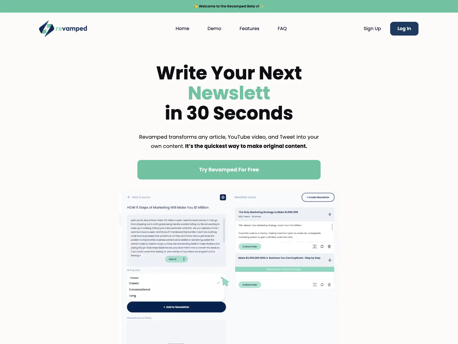 Revamped: The Fastest Path to Exceptional Content