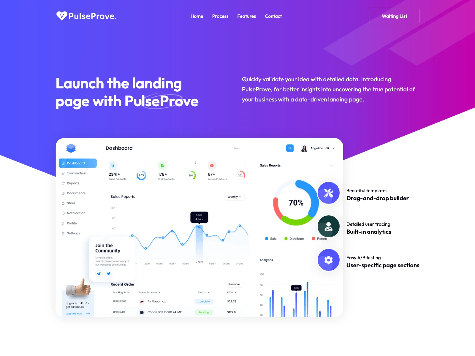 PulseProve: AI-Powered Website Builder for Optimal Performance