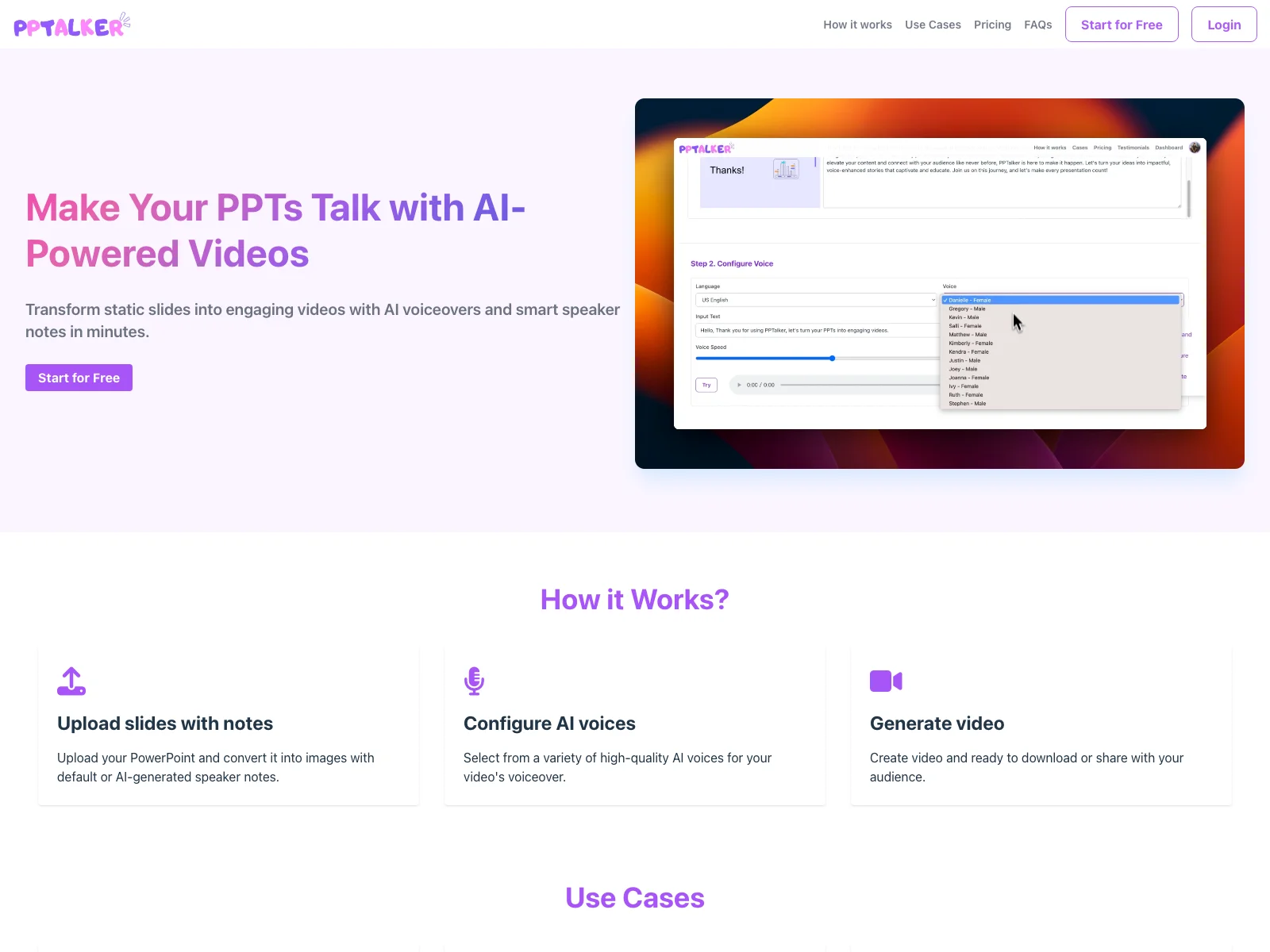 PPTalker: Transform Your PPTs into Engaging Videos with AI