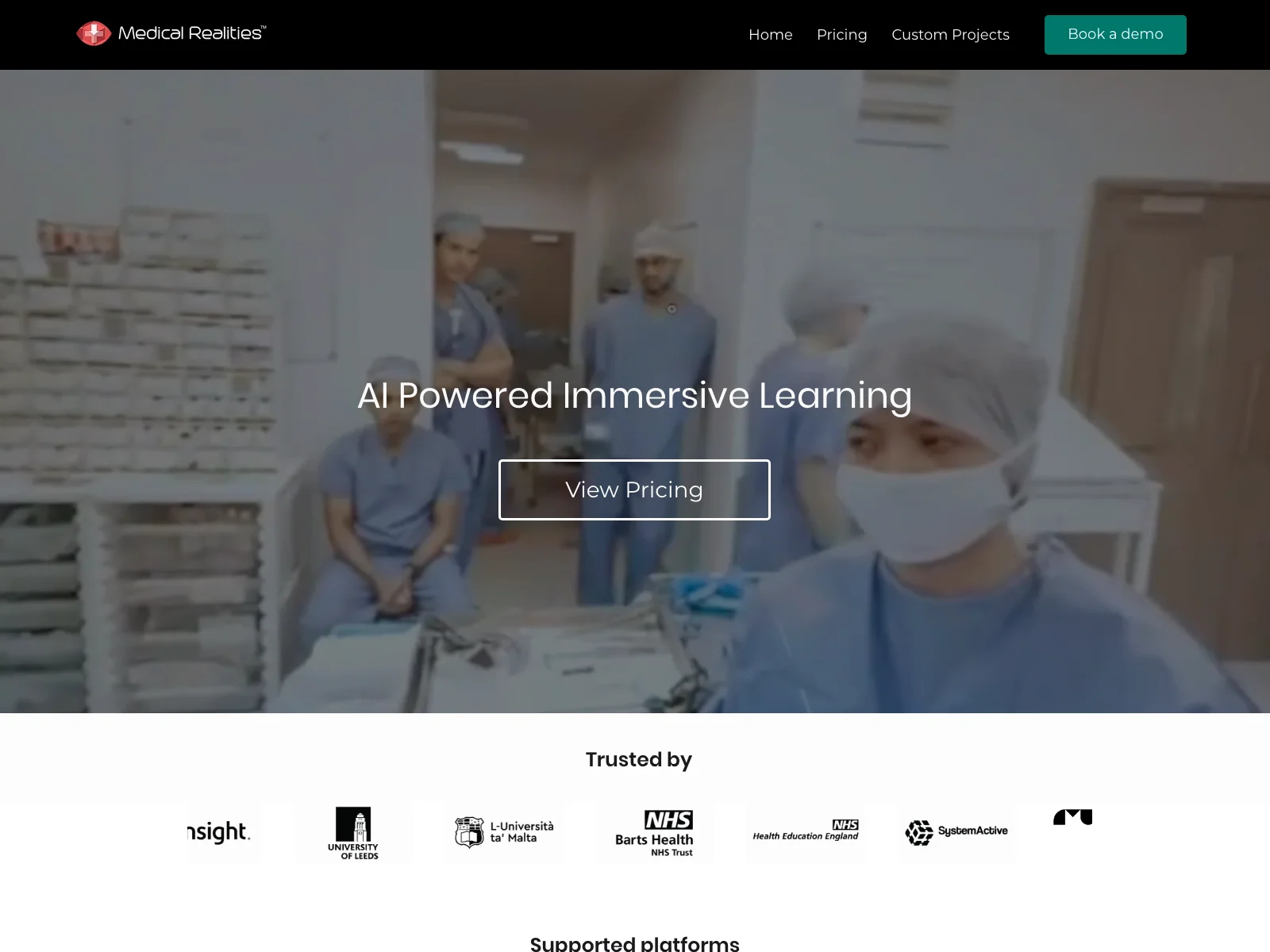 Medical Realities: AI-Powered Immersive Medical Training for the Future