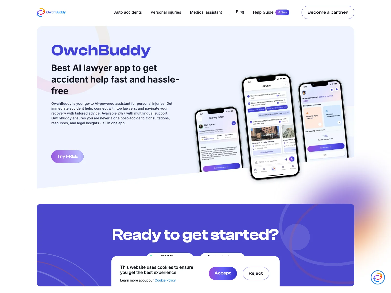 OwchBuddy: The Ultimate AI Lawyer App for Fast and Hassle-Free Accident Help