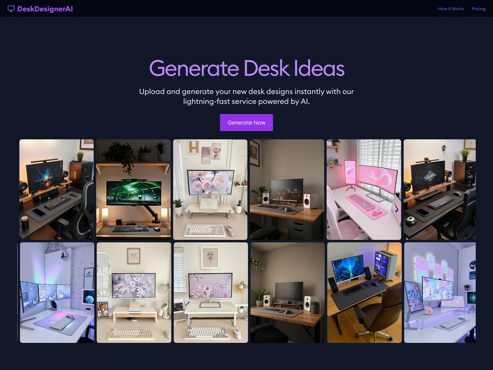 DeskDesignerAI: Generate Stunning Desk Setups with AI - Quick and Easy