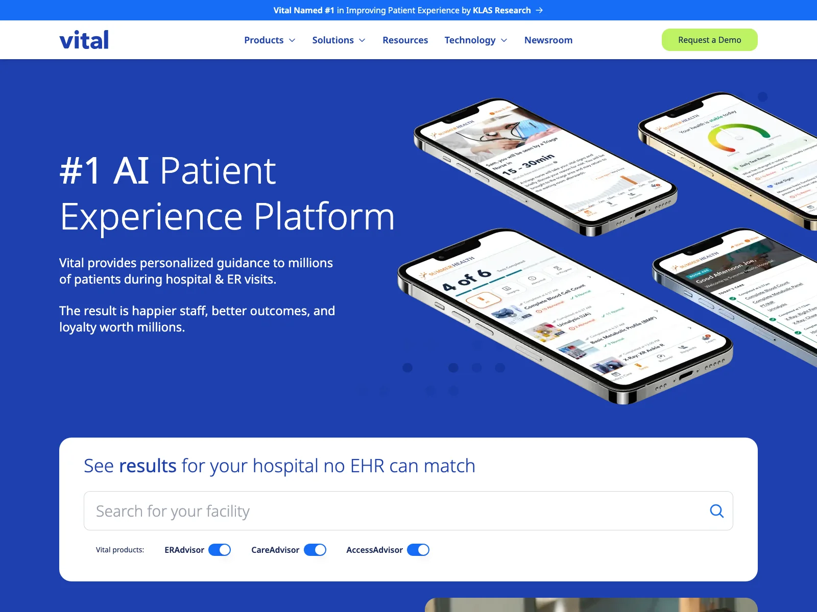 Vital: Enhancing Patient Experience with AI