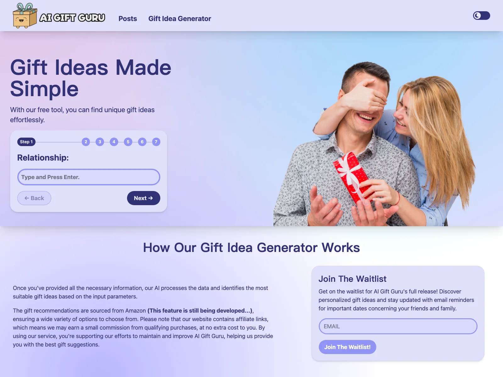 AI Gift Guru: Simplify Gift-Giving with AI-Powered Ideas