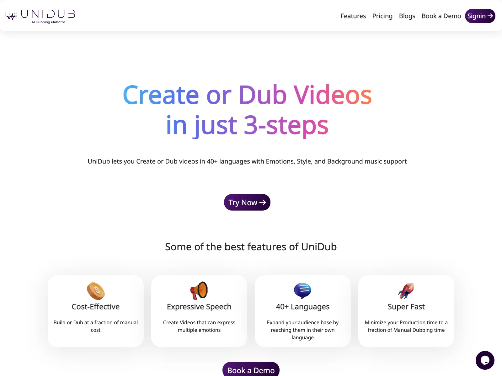 UniDub: The Ultimate AI-Powered Multi-Lingual Dubbing Platform for Effortless Content Creation