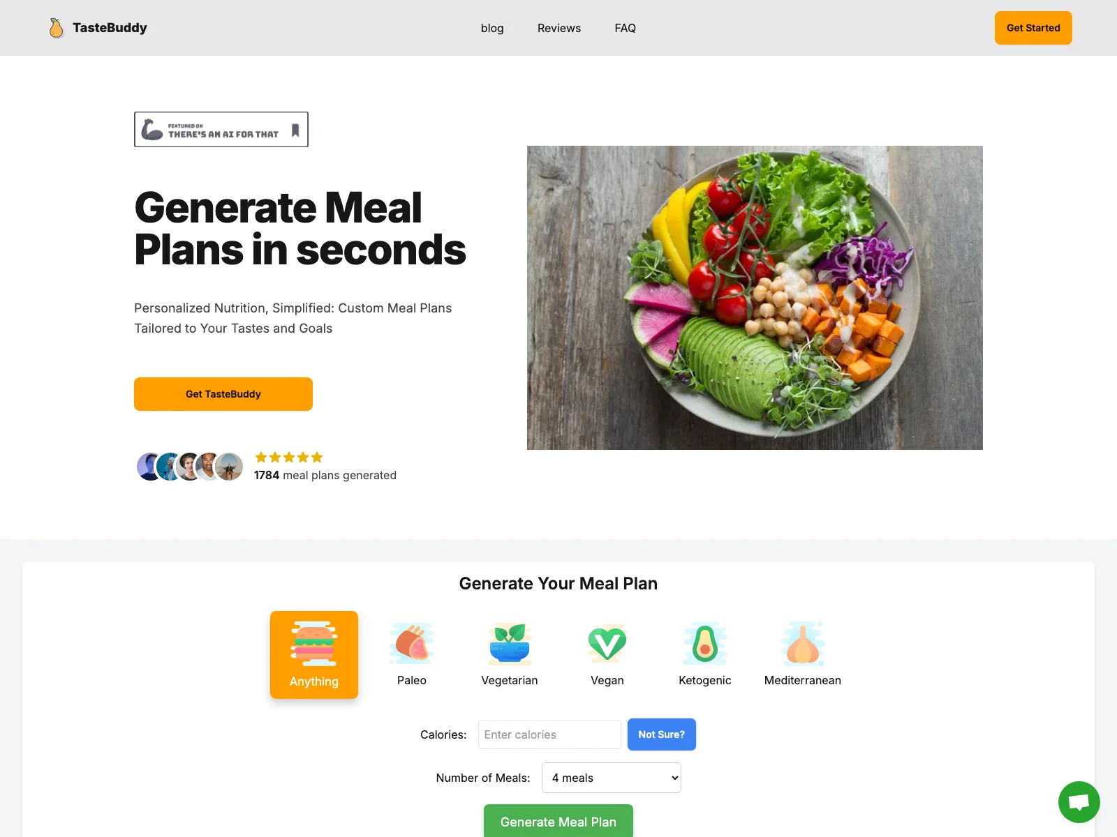 TasteBuddy: Personalized Meal Plans for a Healthier You