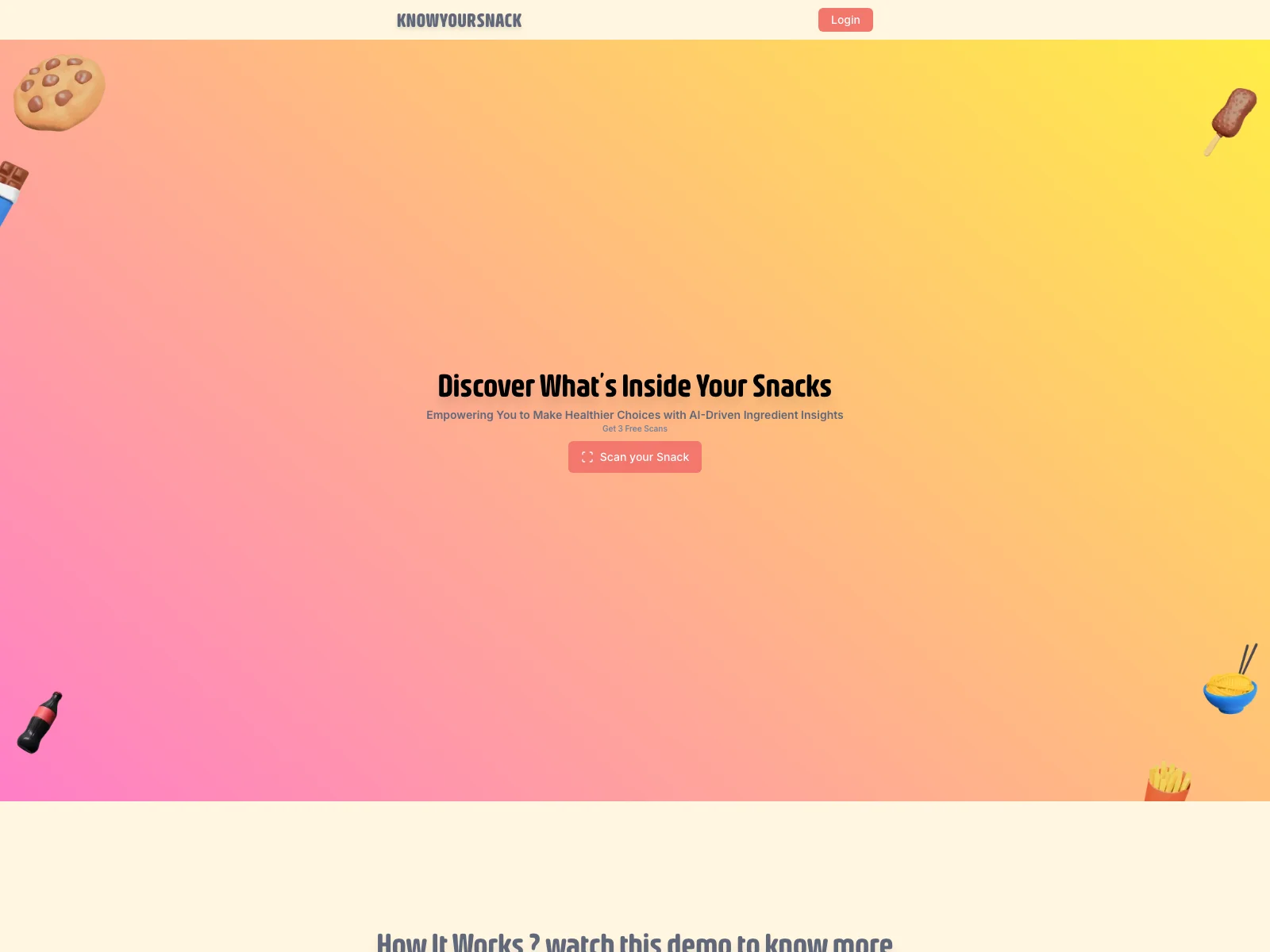 Knowyoursnack - Unveiling Snack Ingredient Secrets with AI