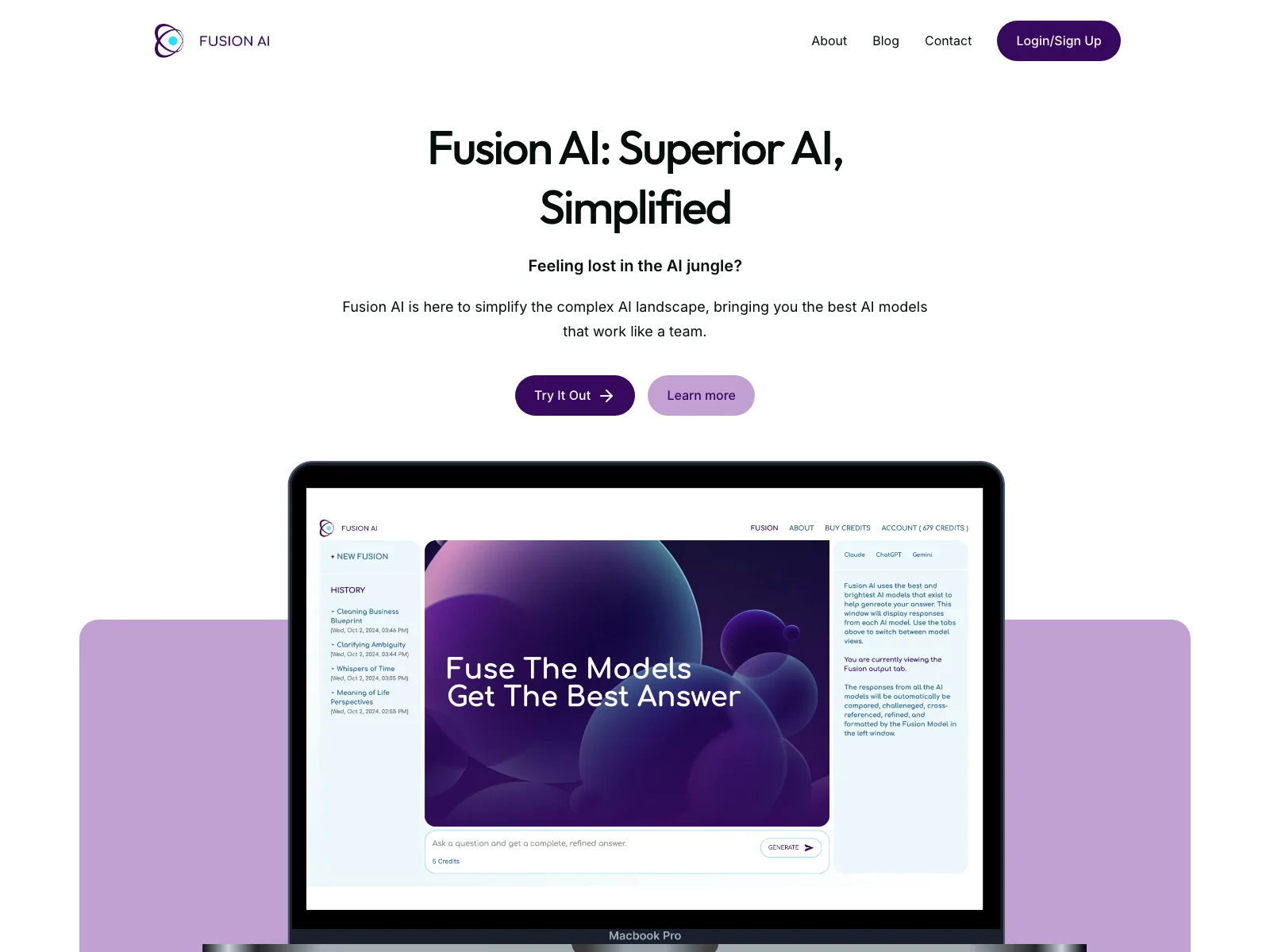 Fusion AI - Simplifying Complex Tasks with AI