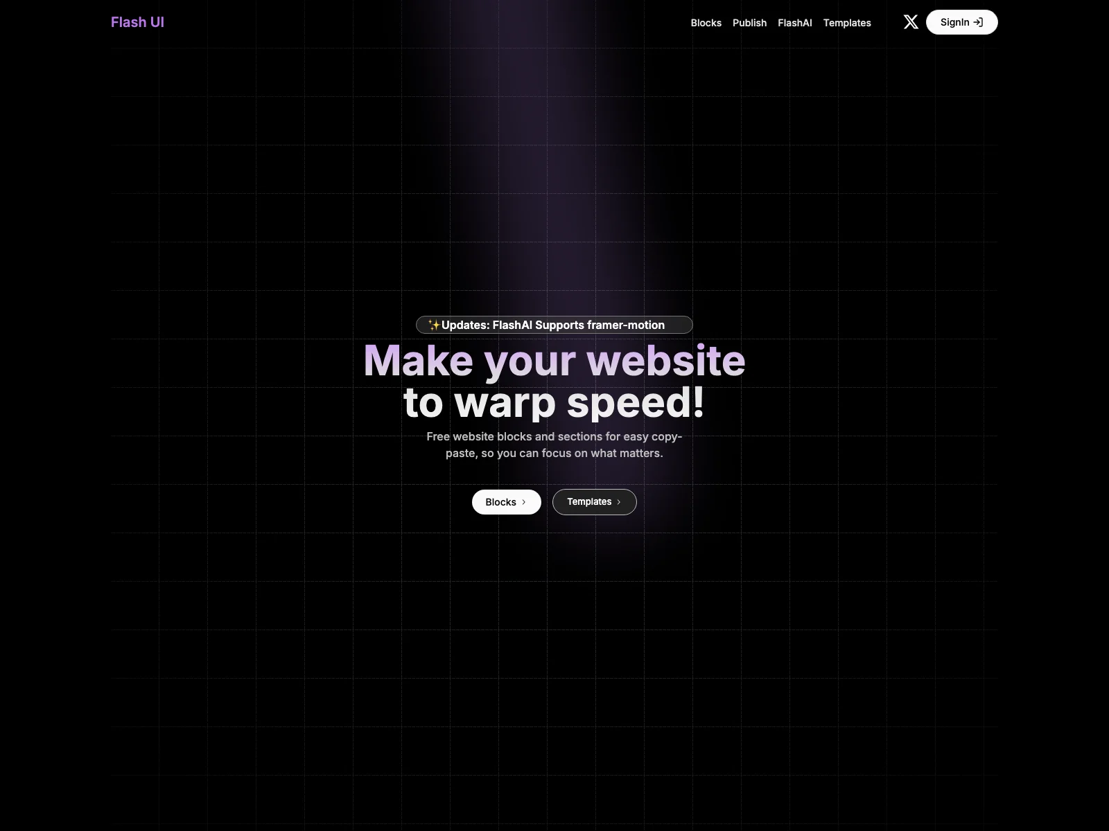 Flash UI - Accelerate Website Development with AI-Powered Components