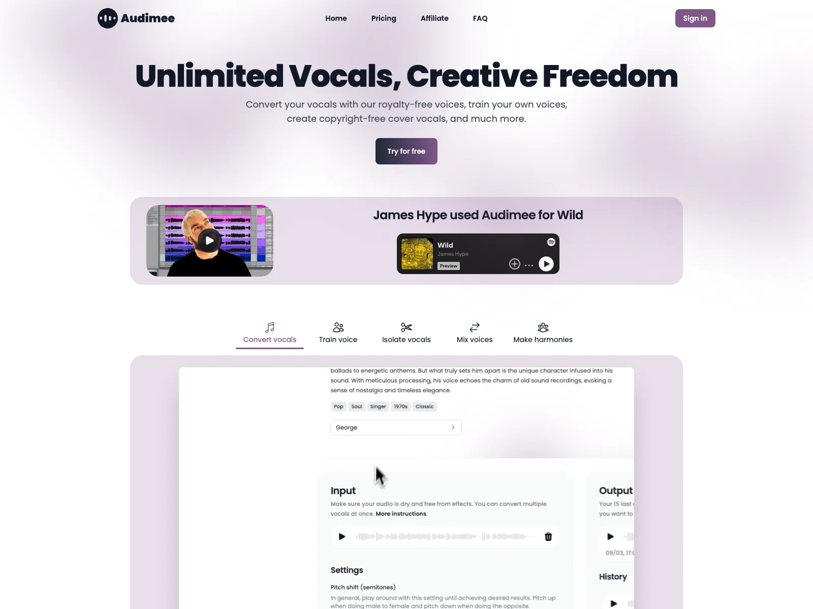 Audimee - Unleashing Unlimited Vocals and Creativity