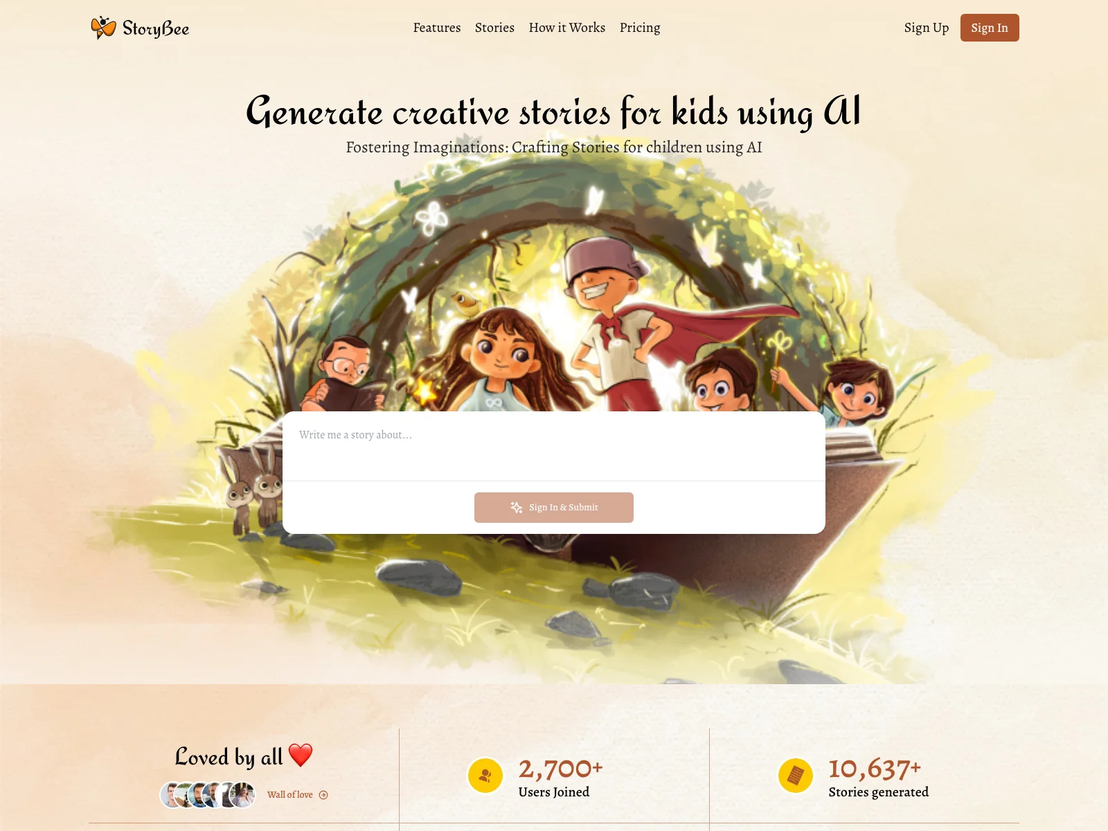 Unleash Kids' Imagination with AI-Powered StoryBee