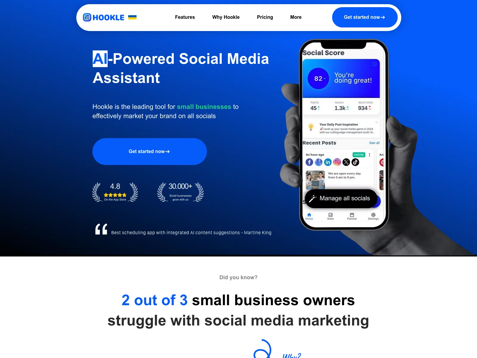 Boost Your Small Business with AI-Powered Hookle Social Media Assistant