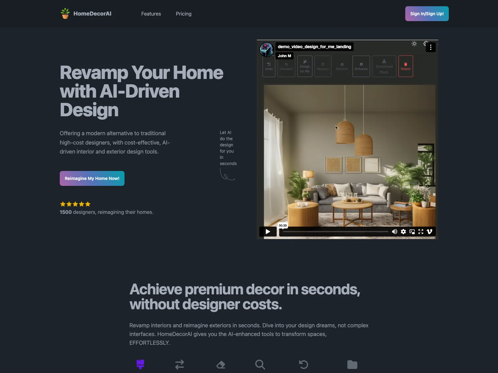 HomeDecorAI: Transform Your Home with AI-Powered Design