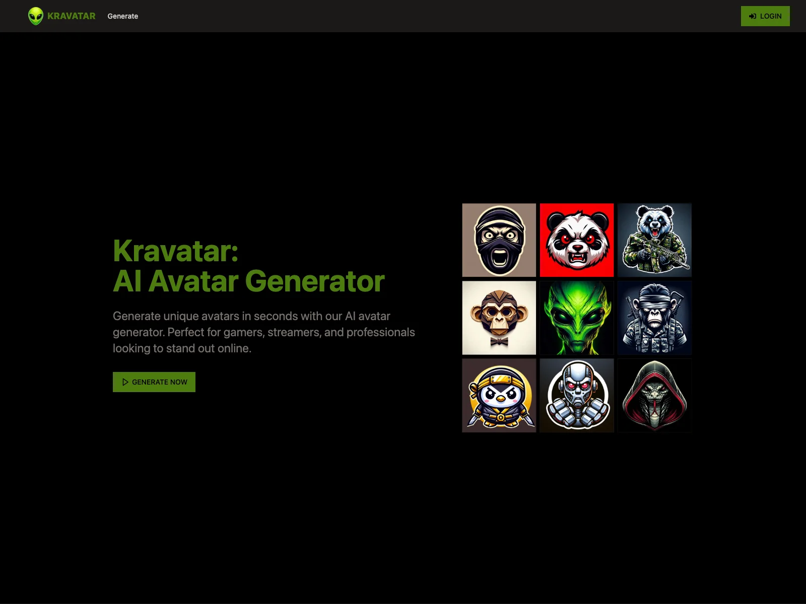 Kravatar: The AI Avatar Generator for Quick and Affordable Unique Avatars