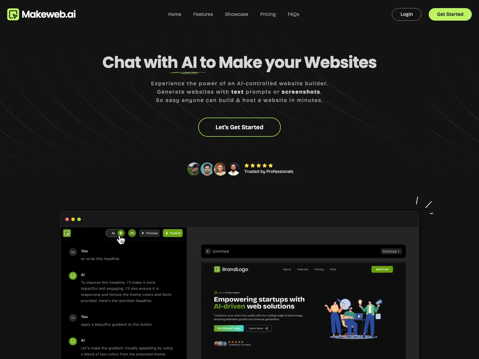 Makeweb.ai: Effortlessly Create Websites with AI Chat