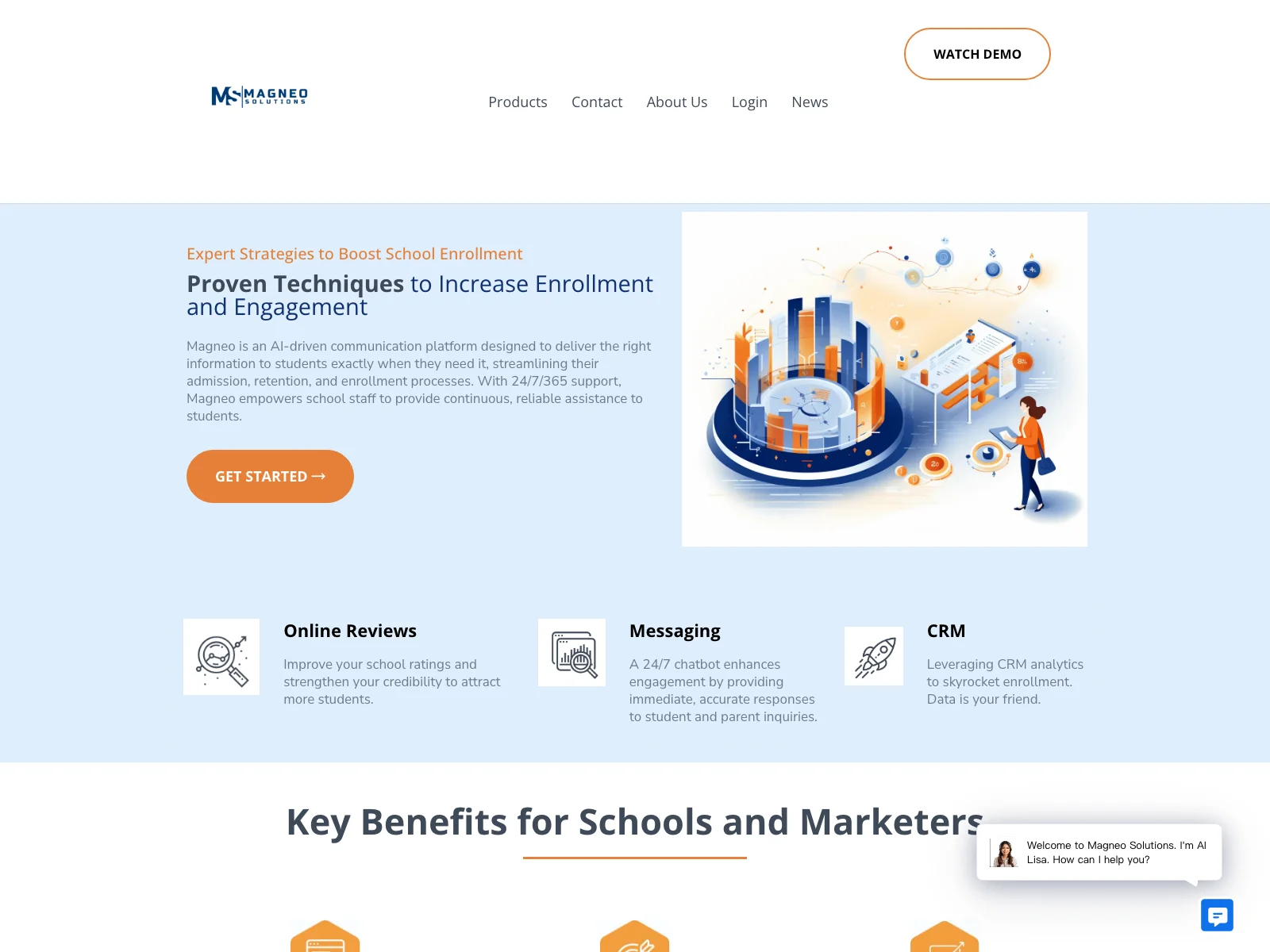 Magneo: Boost School Enrollment with AI-Powered Communication