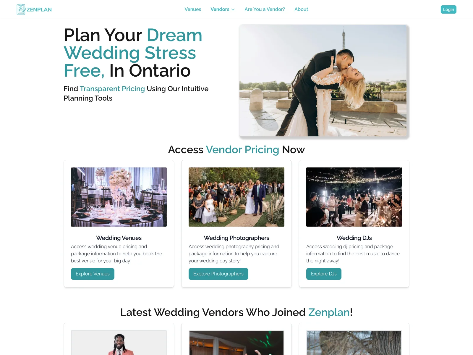 Plan Your Dream Wedding in Ontario with Zenplan: Stress-Free Planning