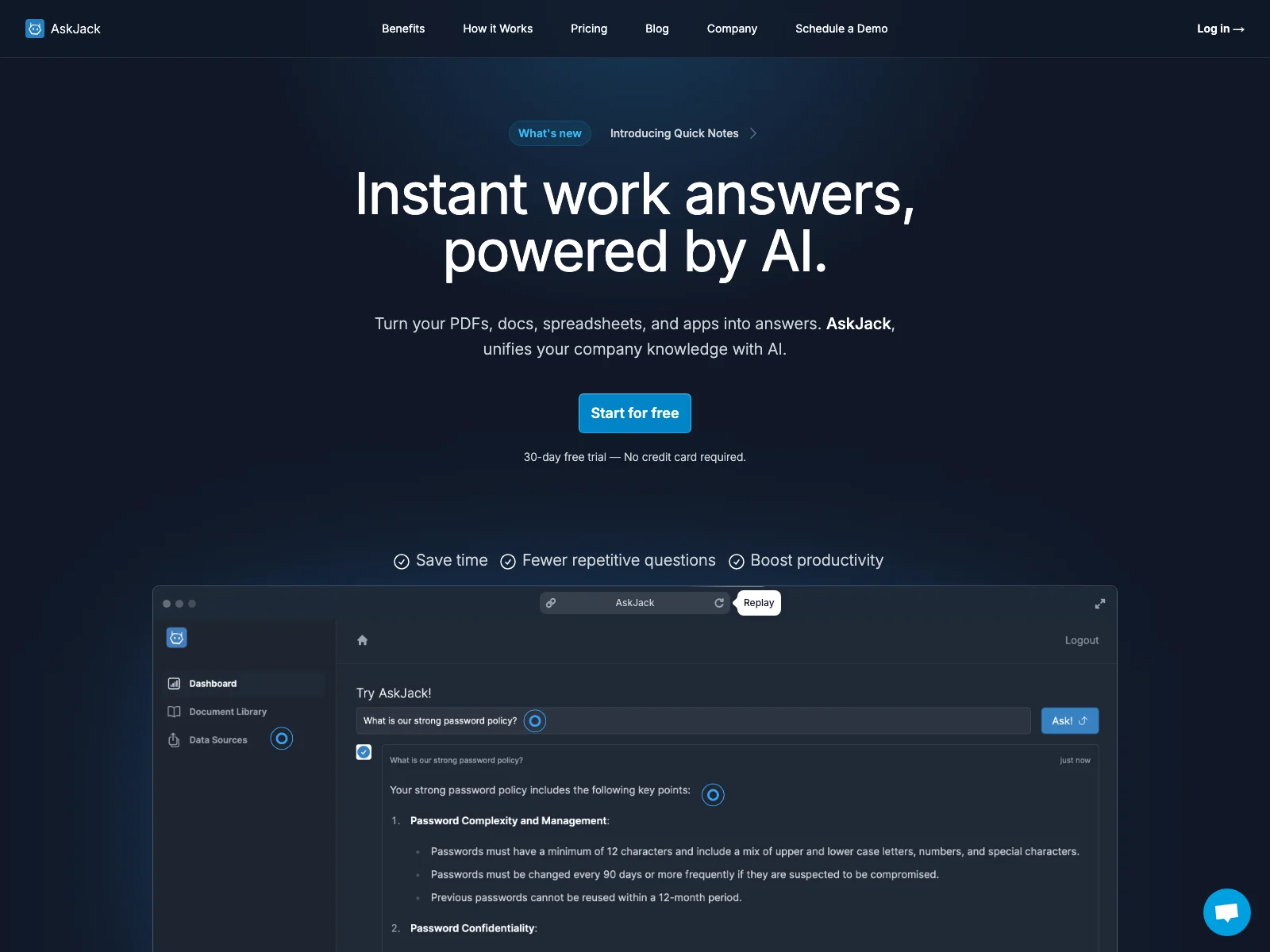 AskJack: Instant AI-Powered Answers for Work Efficiency