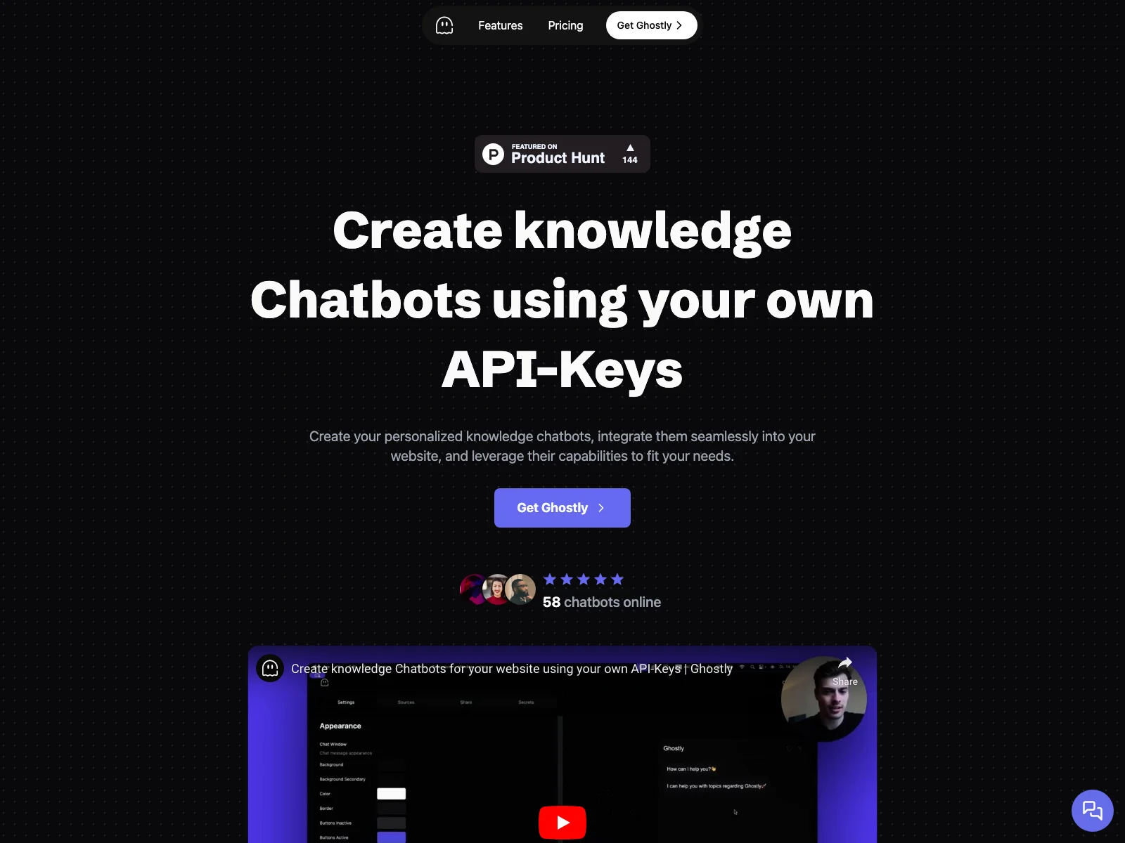 Ghostly: Create Personalized Chatbots for Enhanced Customer Interactions