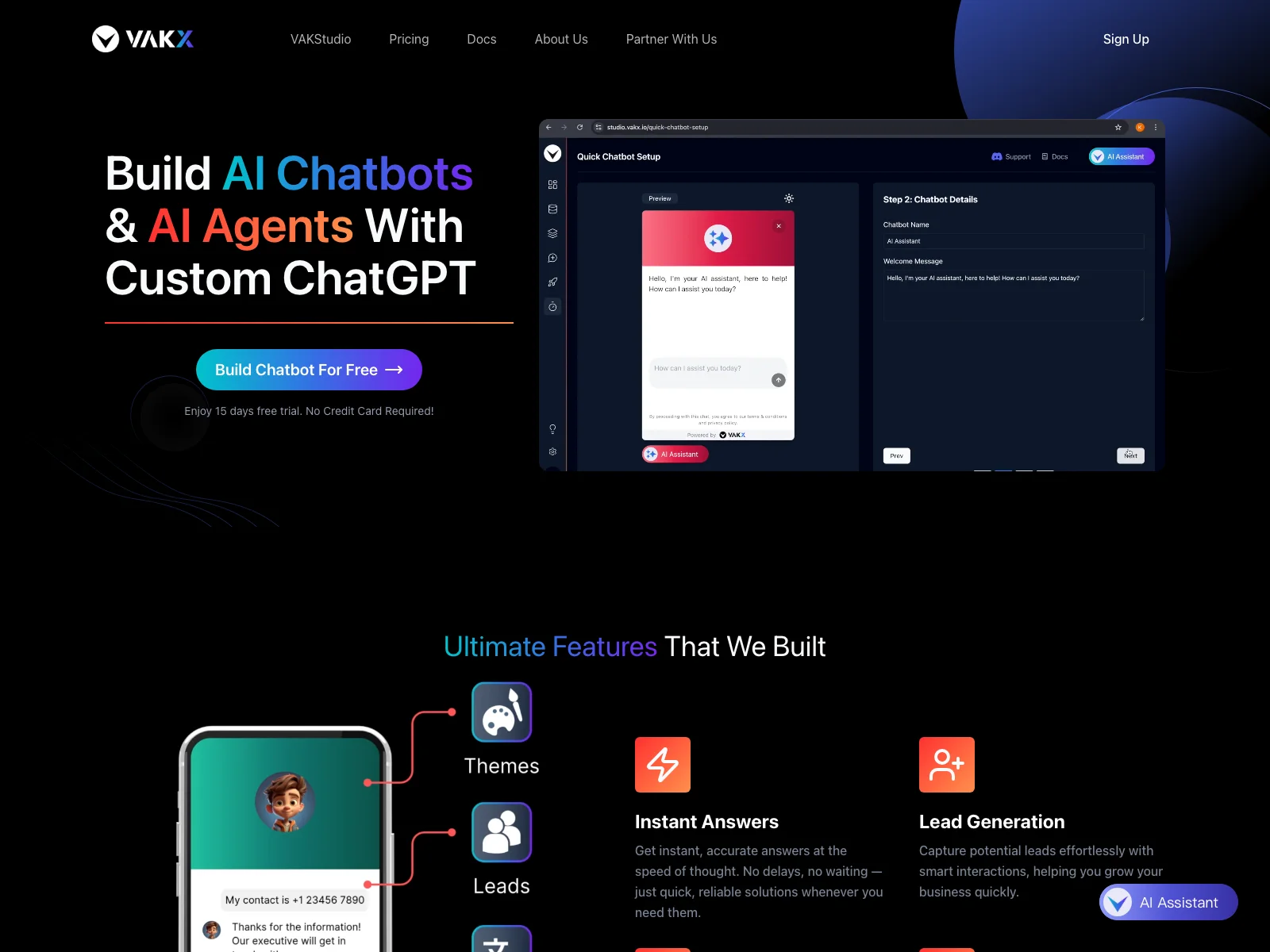 VAKX: Build AI Chatbots & Agents with Custom ChatGPT for Enhanced Business Growth