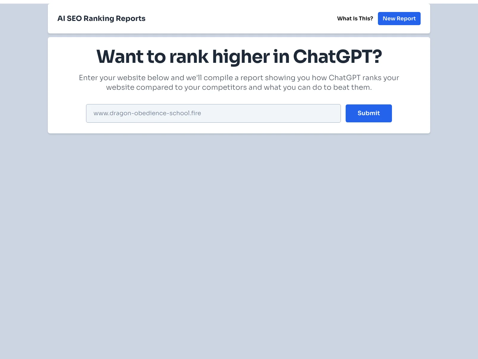 Boost Your Website's ChatGPT Ranking with AI SEO Ranking Reports