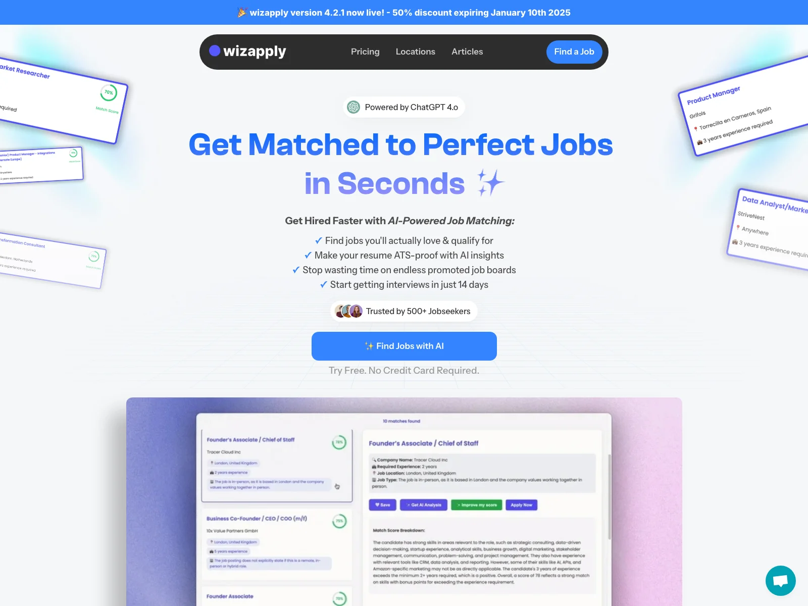 「Wizapply」：あなたのCVスキルに合わせたAI求人マッチング