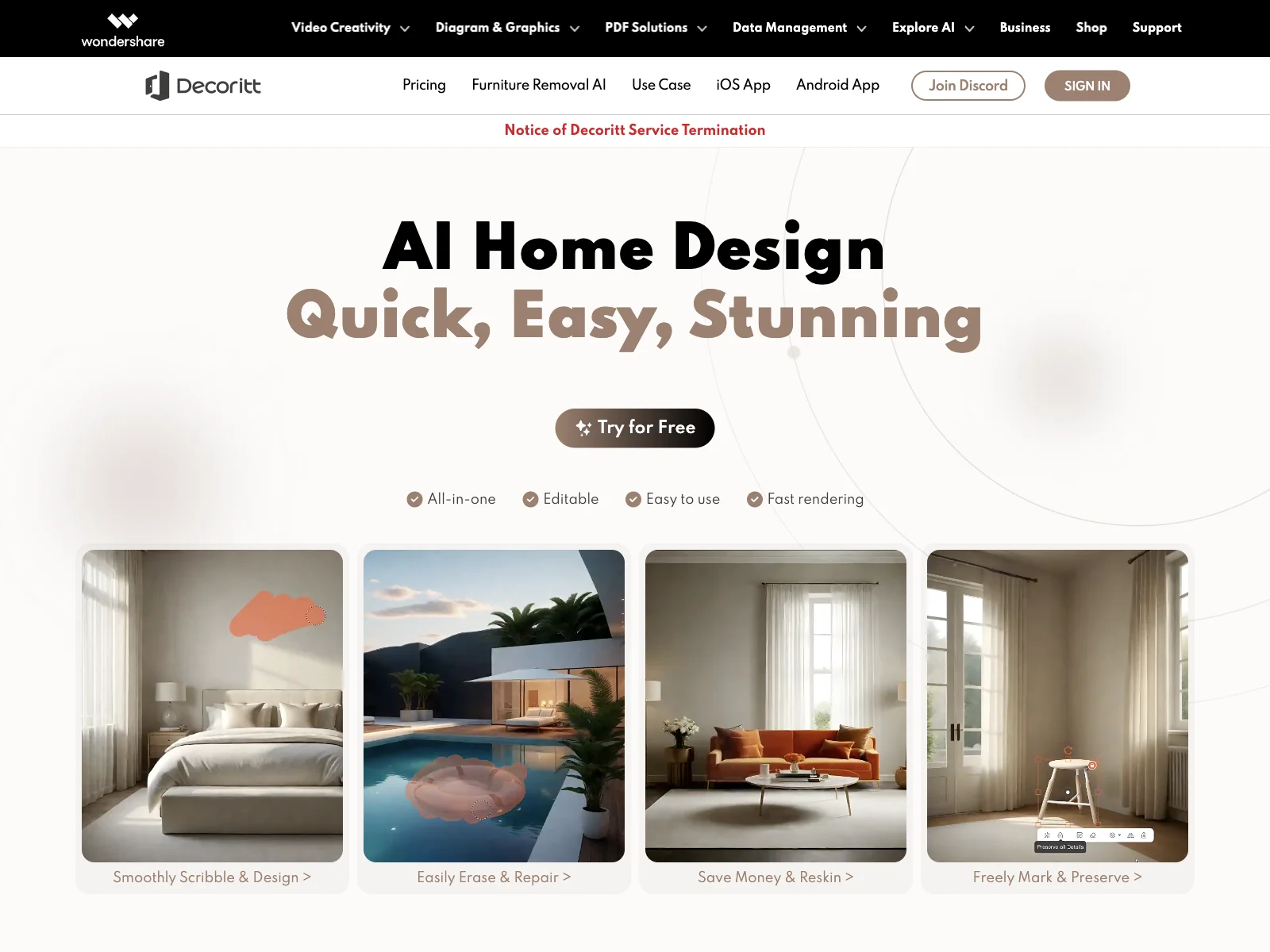 Wondershare Decoritt: Quick, Easy AI Home Design for Stunning Results