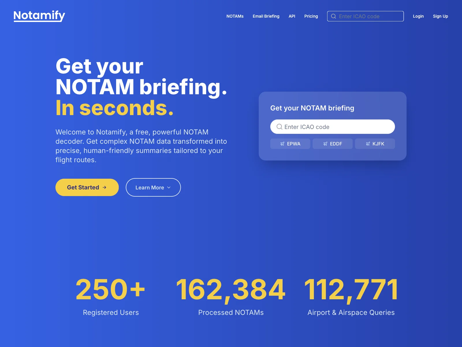 Notamify - Simplifying NOTAMs with AI-Powered Decoding