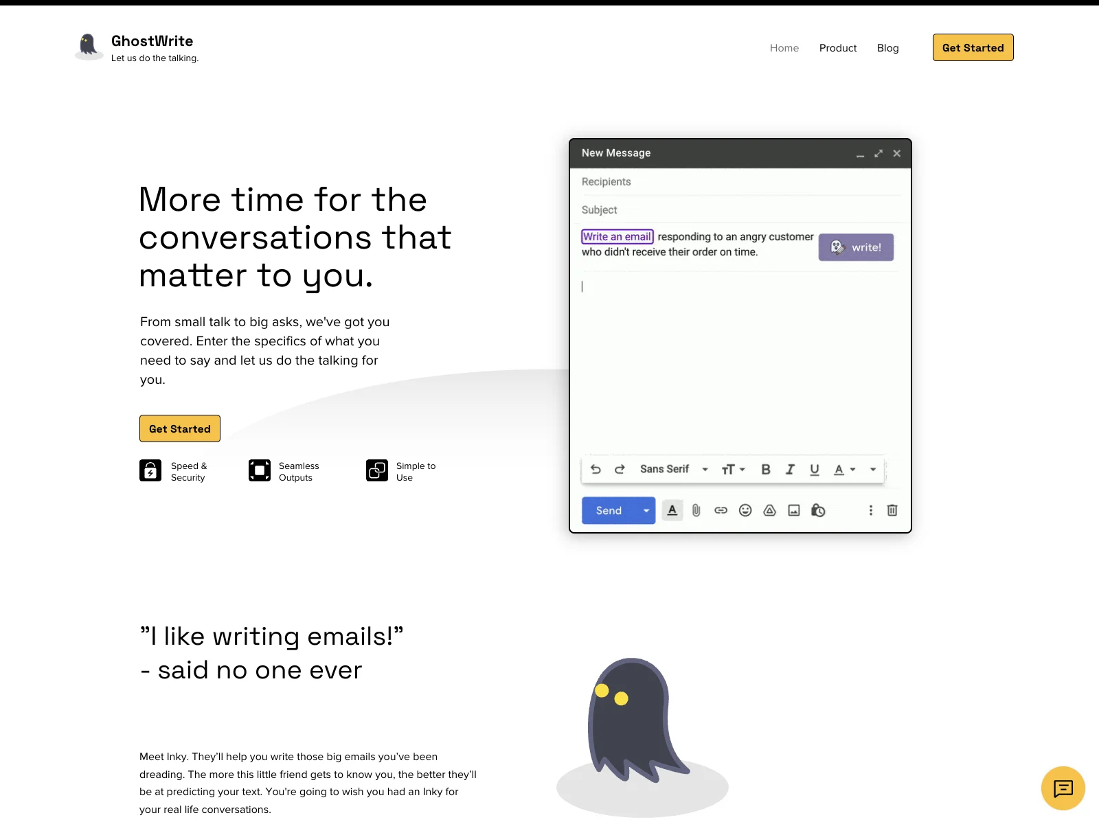 GhostWrite: The AI Email Writing Assistant for Effortless Communication