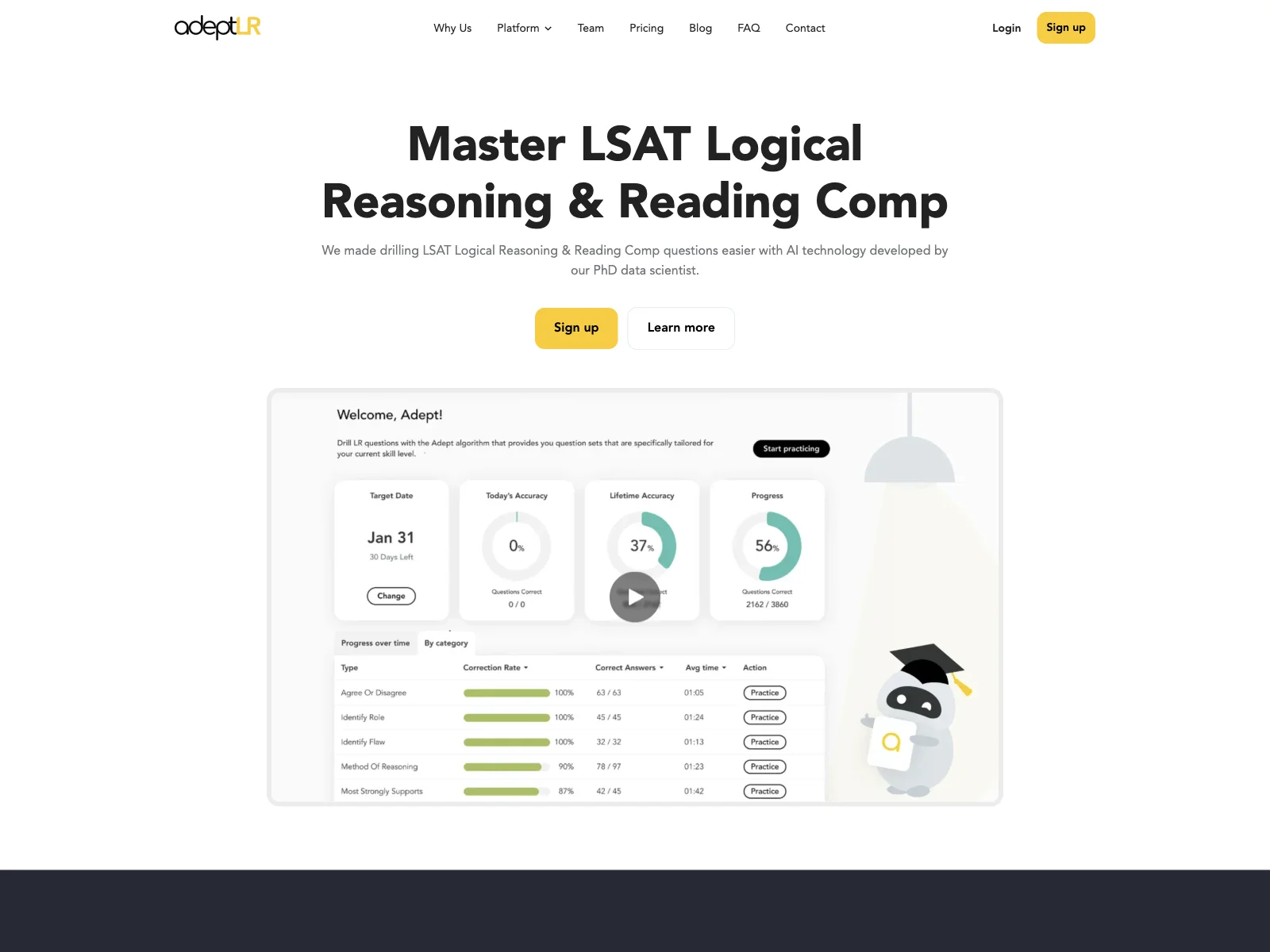 Master LSAT with AdeptLR: AI-Powered Prep