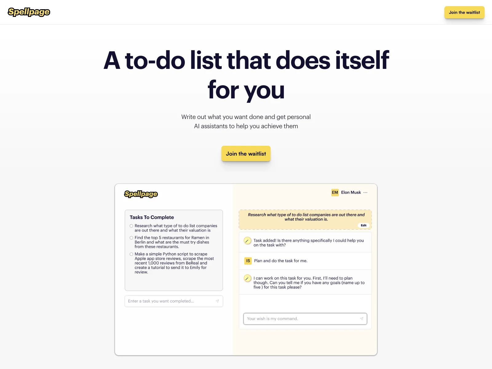 Spellpage: Automate Tasks and Stay Motivated with AI