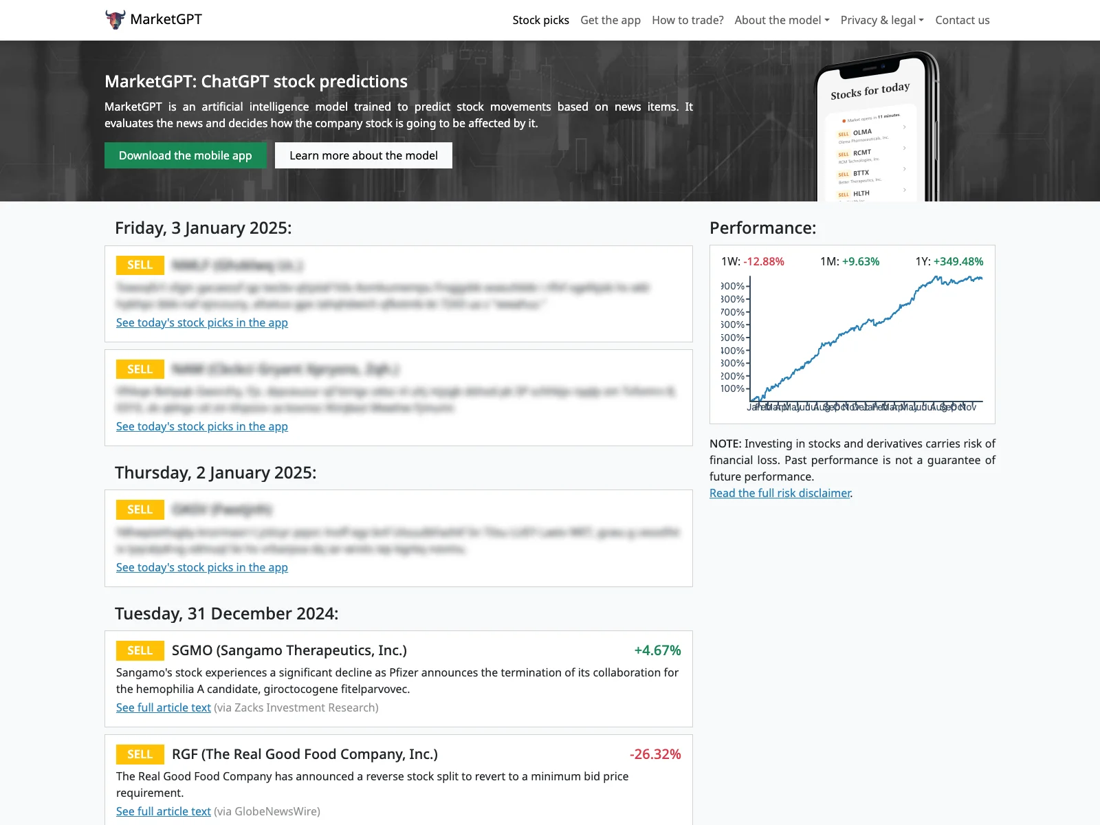 MarketGPT: Unleashing the Power of AI for Stock Predictions