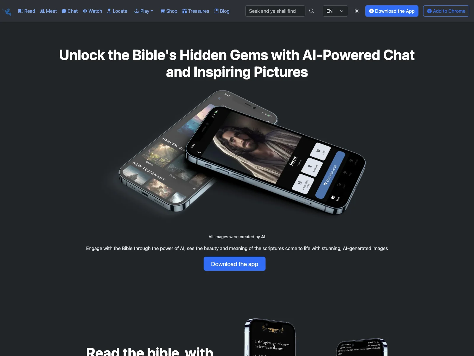 Unleash the Bible's Potential with AI at BiblePics