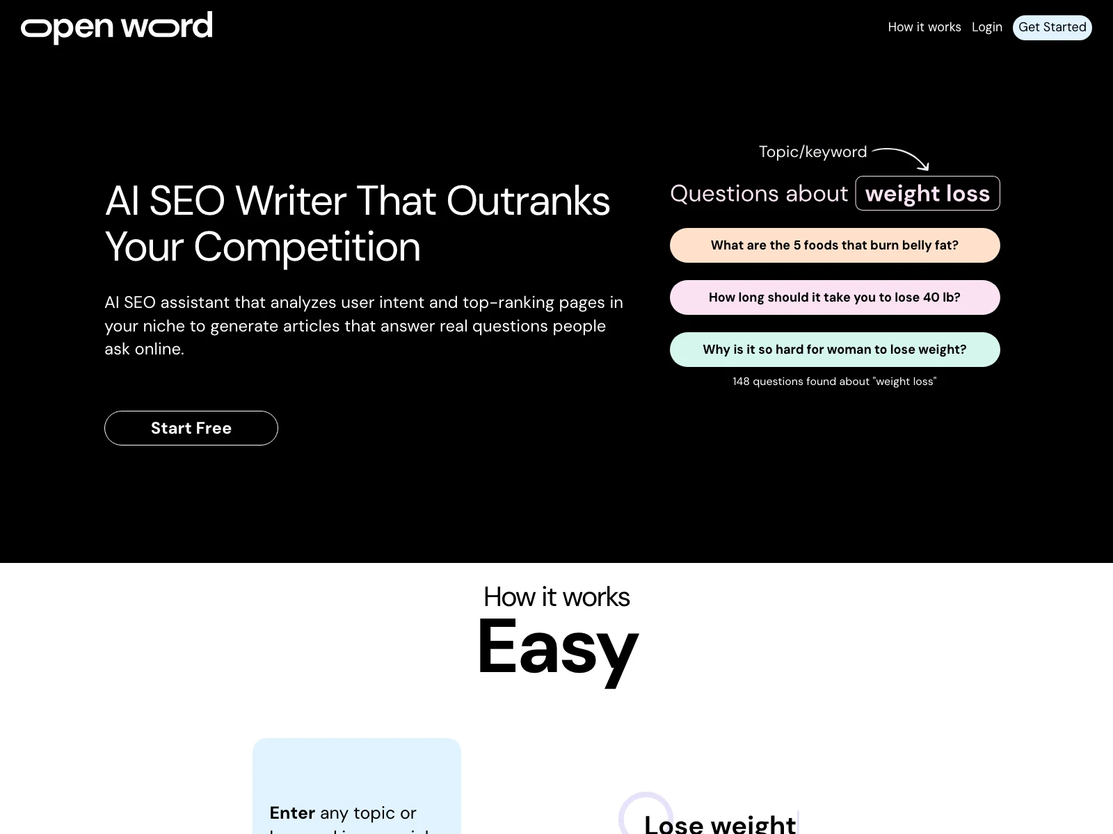 #1 SEO AI Tool: OpenWord for Unbeatable Content Creation