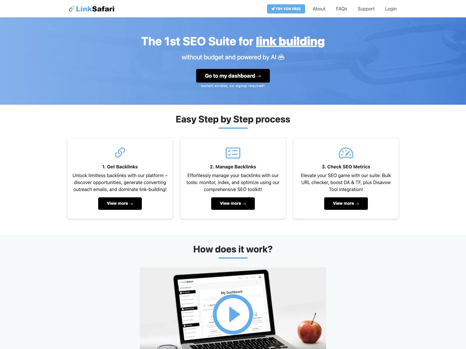 LinkSafari: AI-Powered SEO Suite for Optimal Link Building