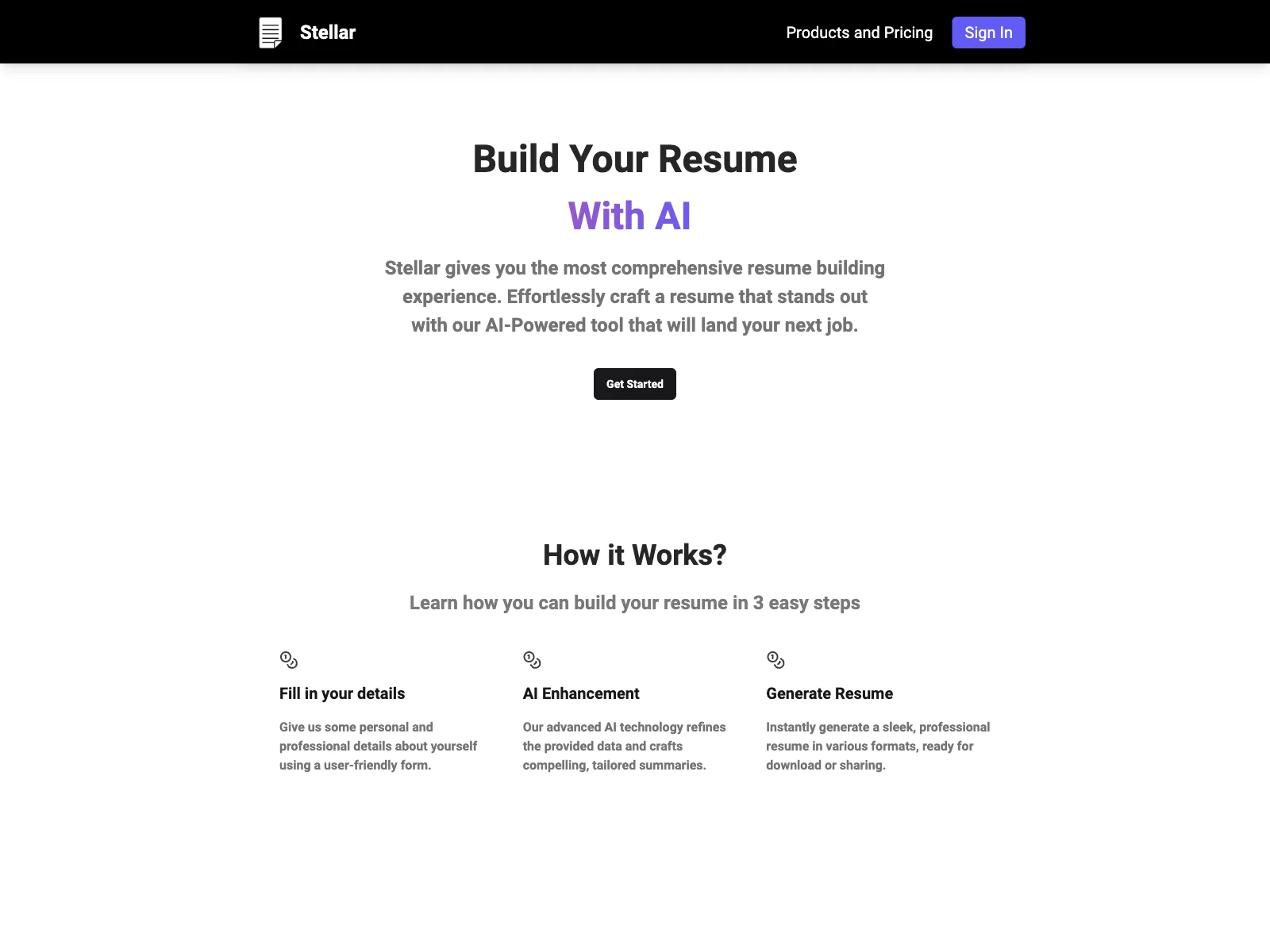 Stellar: AI-Powered Resume Builder for Your Dream Job