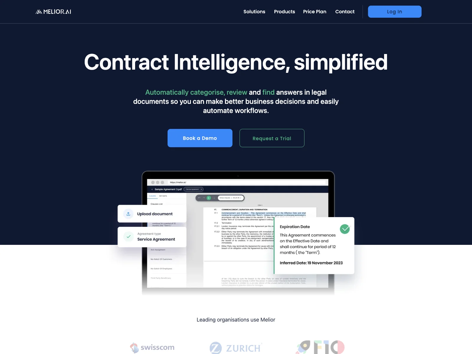 Melior AI: Streamlining Contract Management with Intelligence