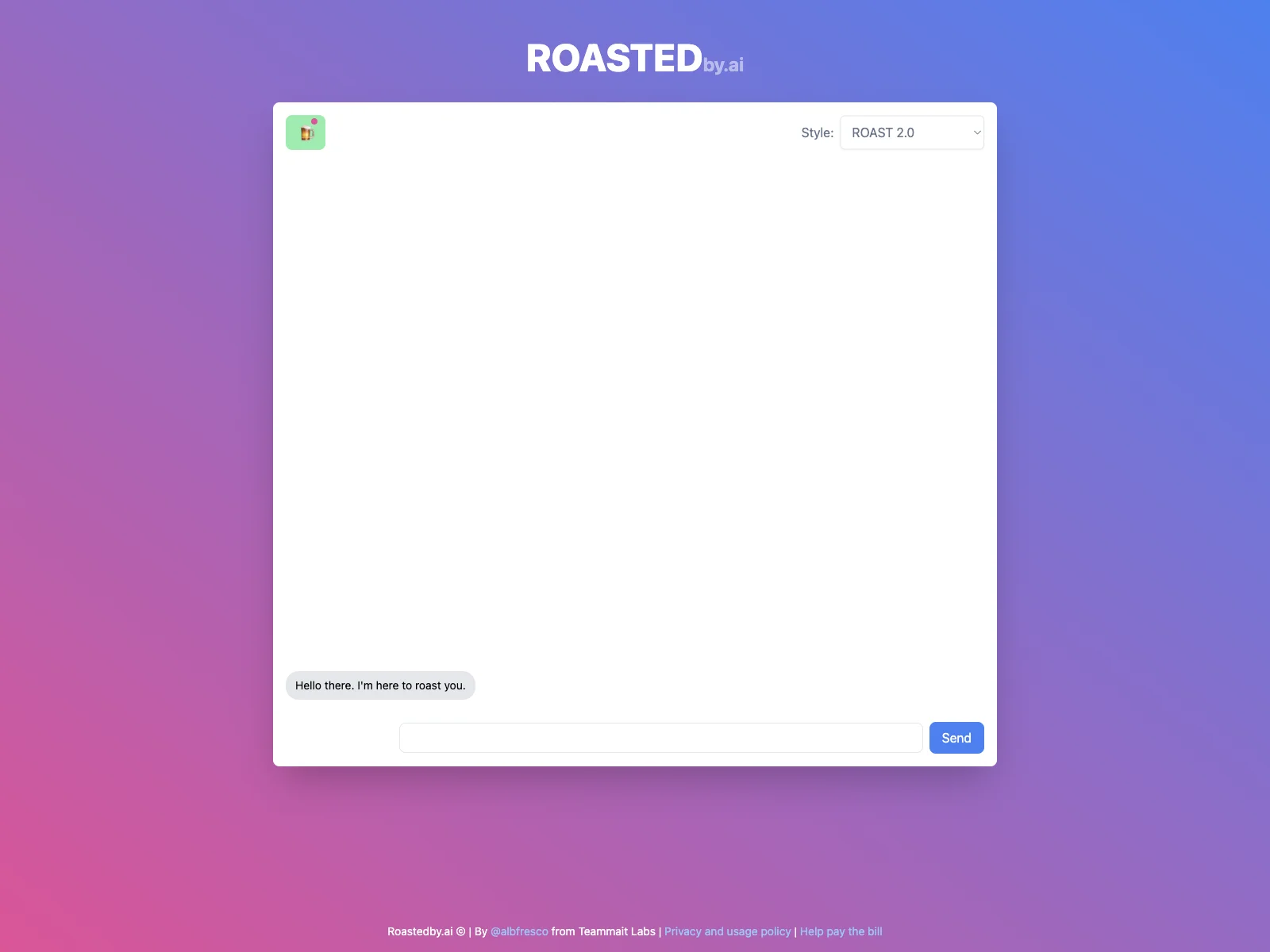 ROASTEDby.ai : Un outil de divertissement unique