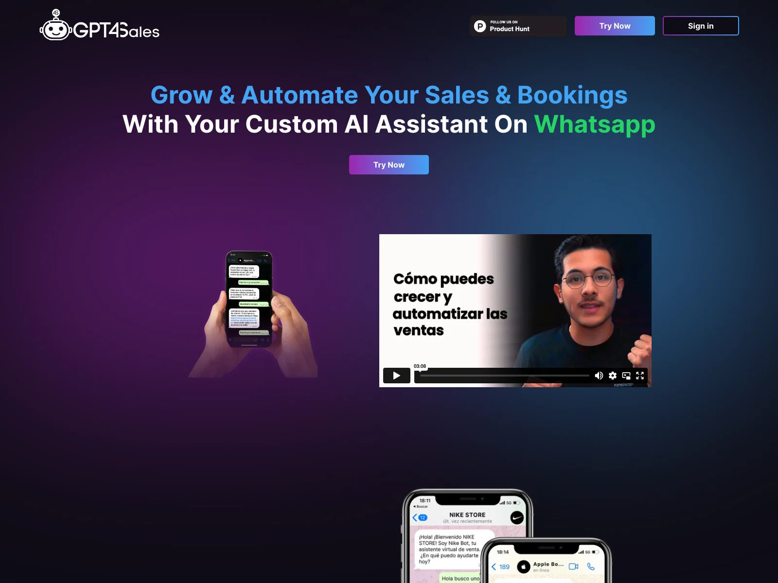 GPT4Sales: Automate Your Sales & Customer Service with Custom AI Assistants