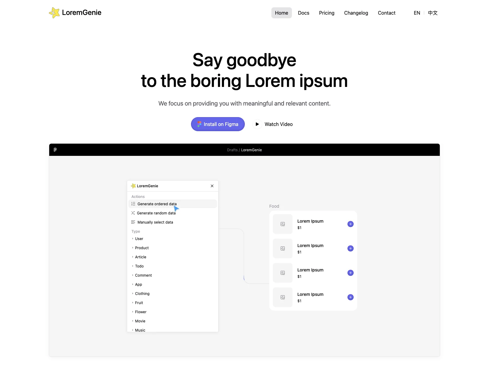 Enhance Your Figma Designs with LoremGenie's AI-Powered Content