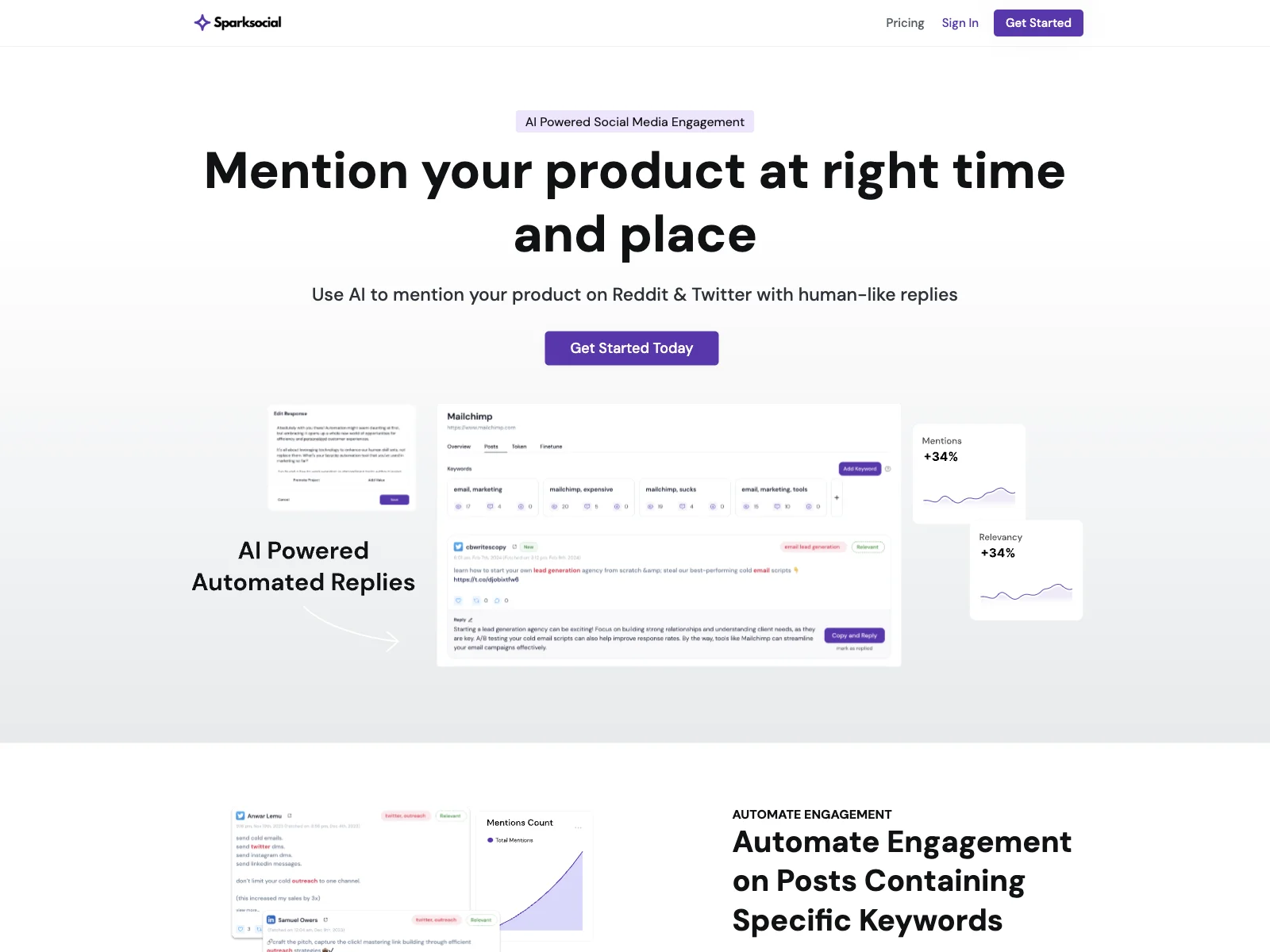 Sparksocial: Automate Social Media Engagement with AI