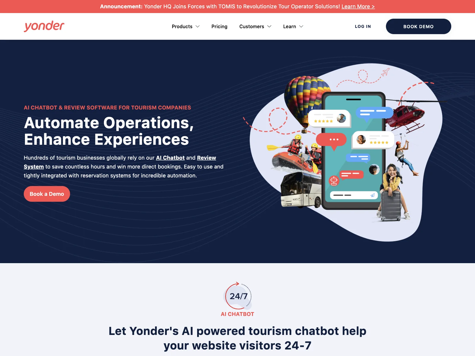 Yonder HQ AI ChatBot & Review System: Boosting Tourism Businesses