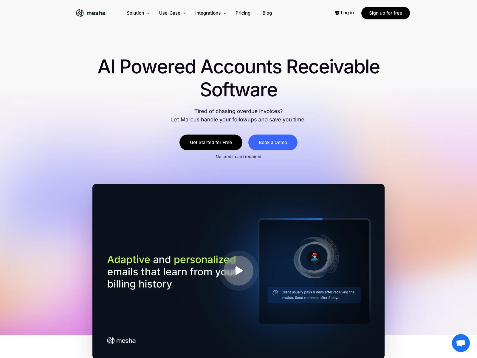 Mesha: Streamline Accounts Receivable with AI