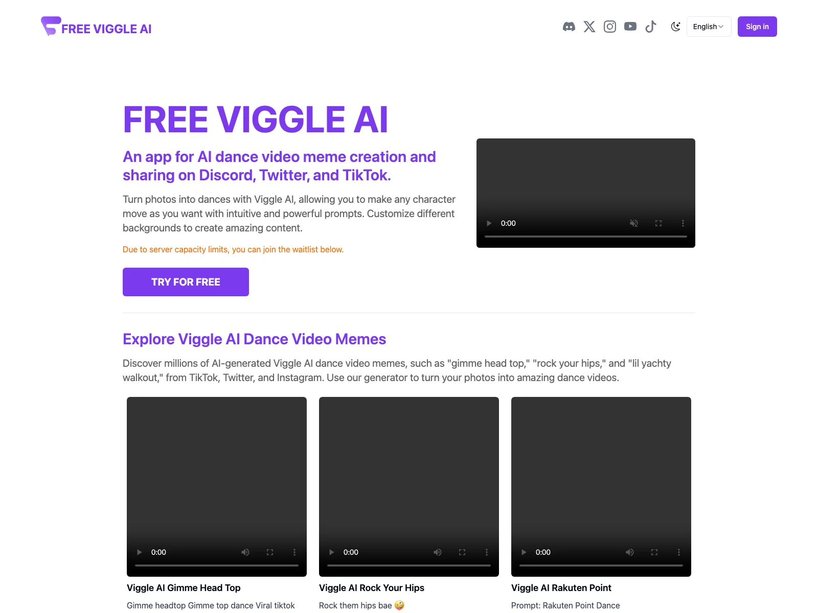 FreeViggleAI: Unleash Your Creativity with Dance Video Memes