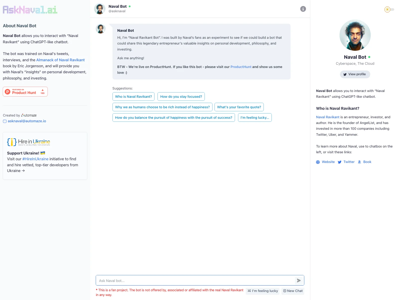 Naval Bot - Chat and Gain Insights from Naval Ravikant
