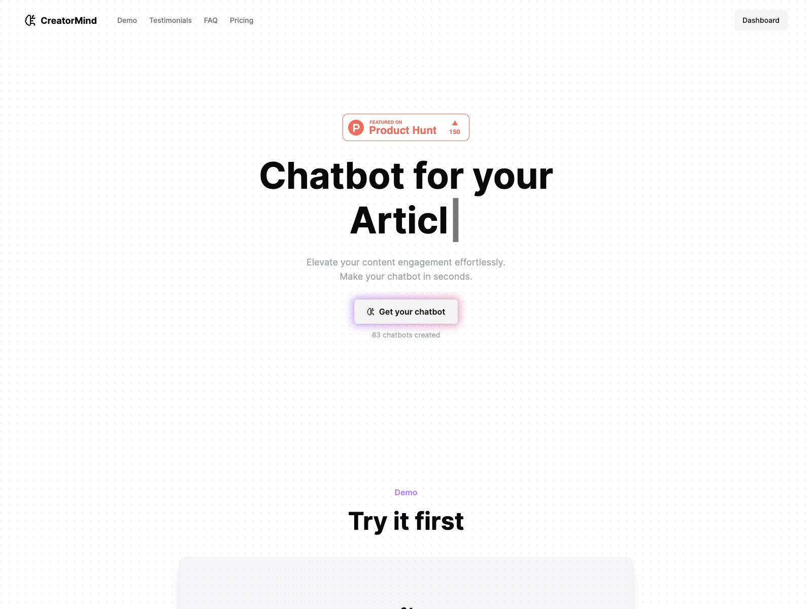 CreatorMind: The AI Chatbot for Effortless Content Engagement